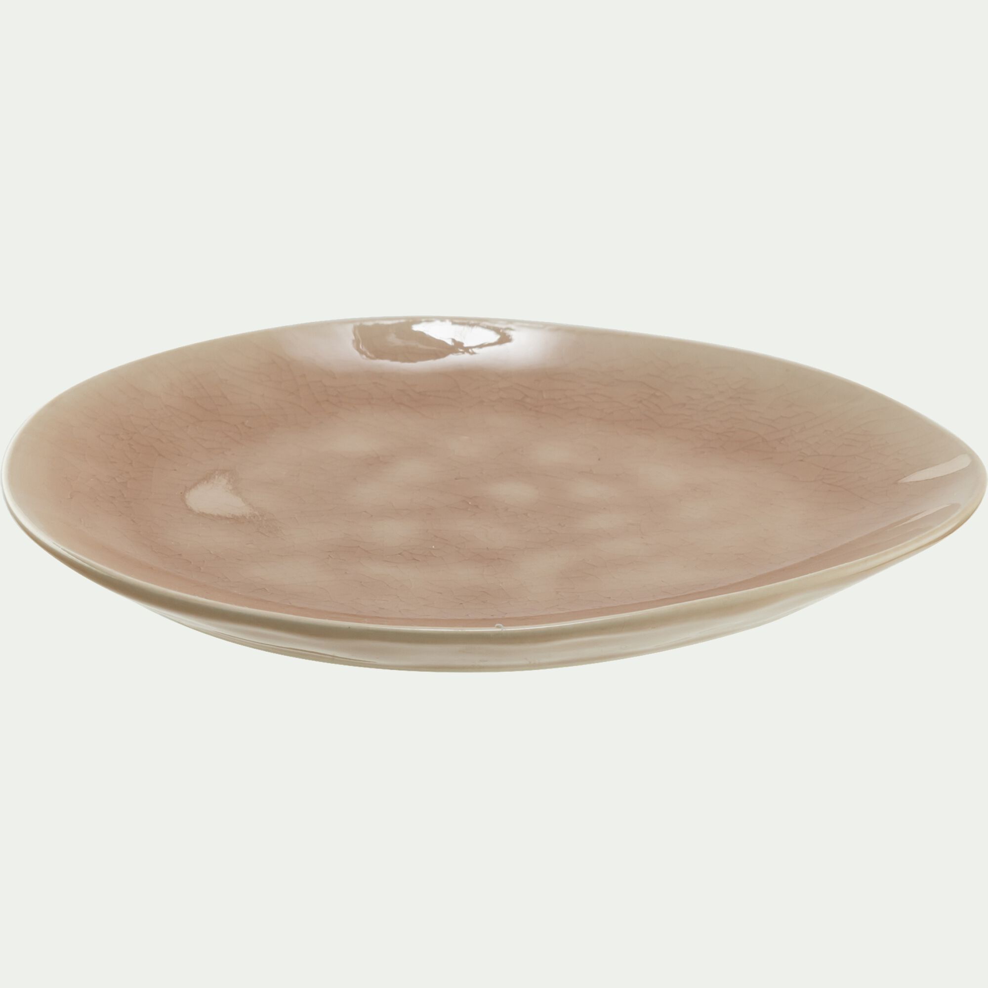 INDIE - Assiette à dessert en grès D20,2cm - rose