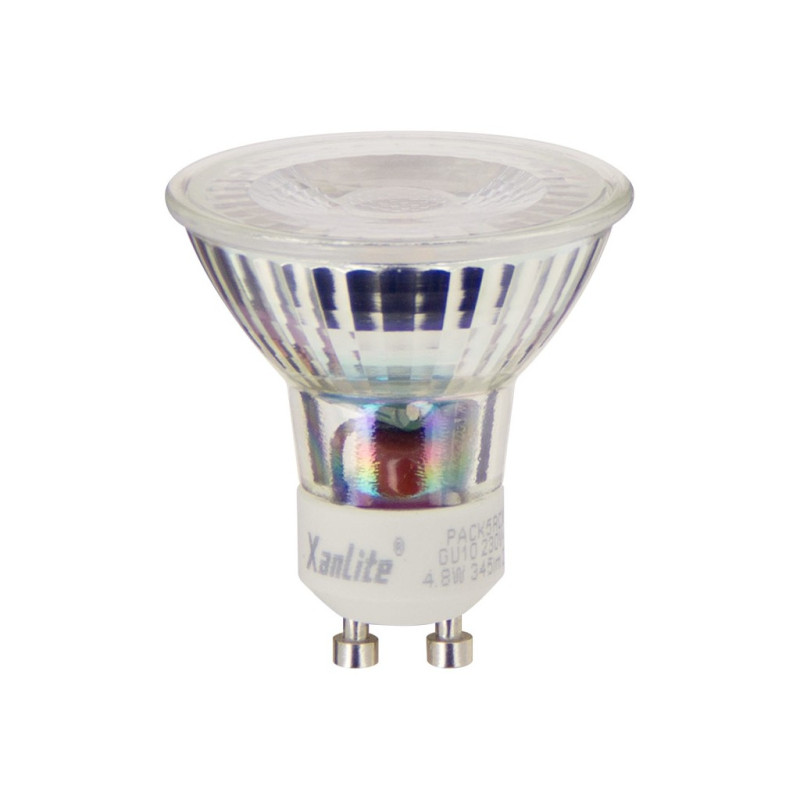 Ampoule LED GU10 blanc neutre 4,8 W 5 pièces XANLITE
