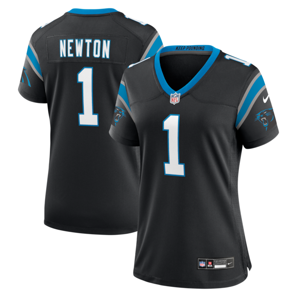 Cam Newton Carolina Panthers Nike Women's Team Retired Game Jersey -  Black