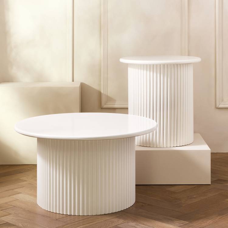 Habitat Luan Slatted Coffee Table - White