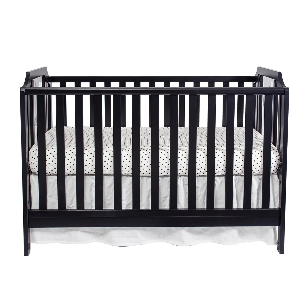 Suite Bebe Celeste Acrylic 3-in-1 Convertible Island Crib Black