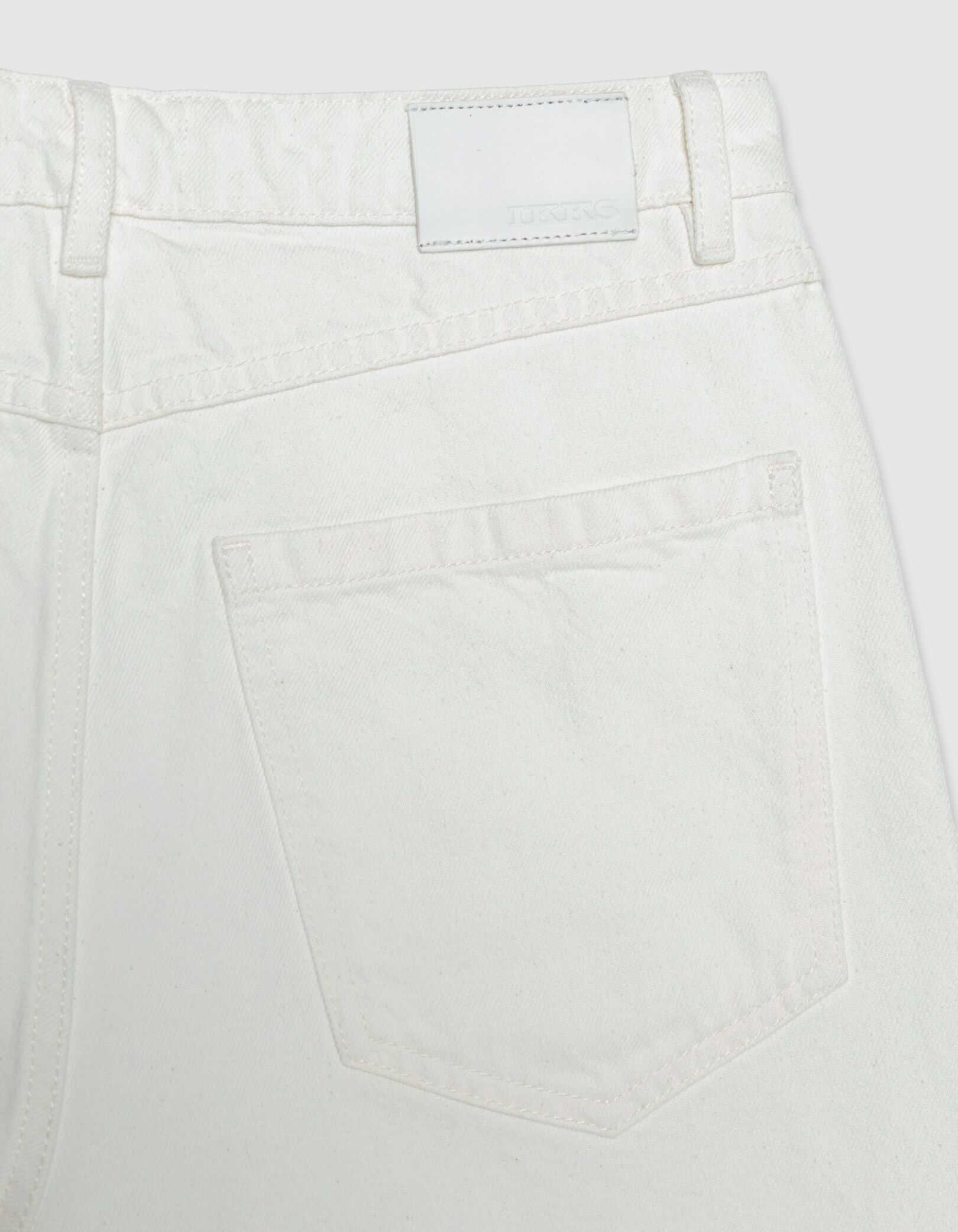 Jean droit blanc 7/8e Anders Femme