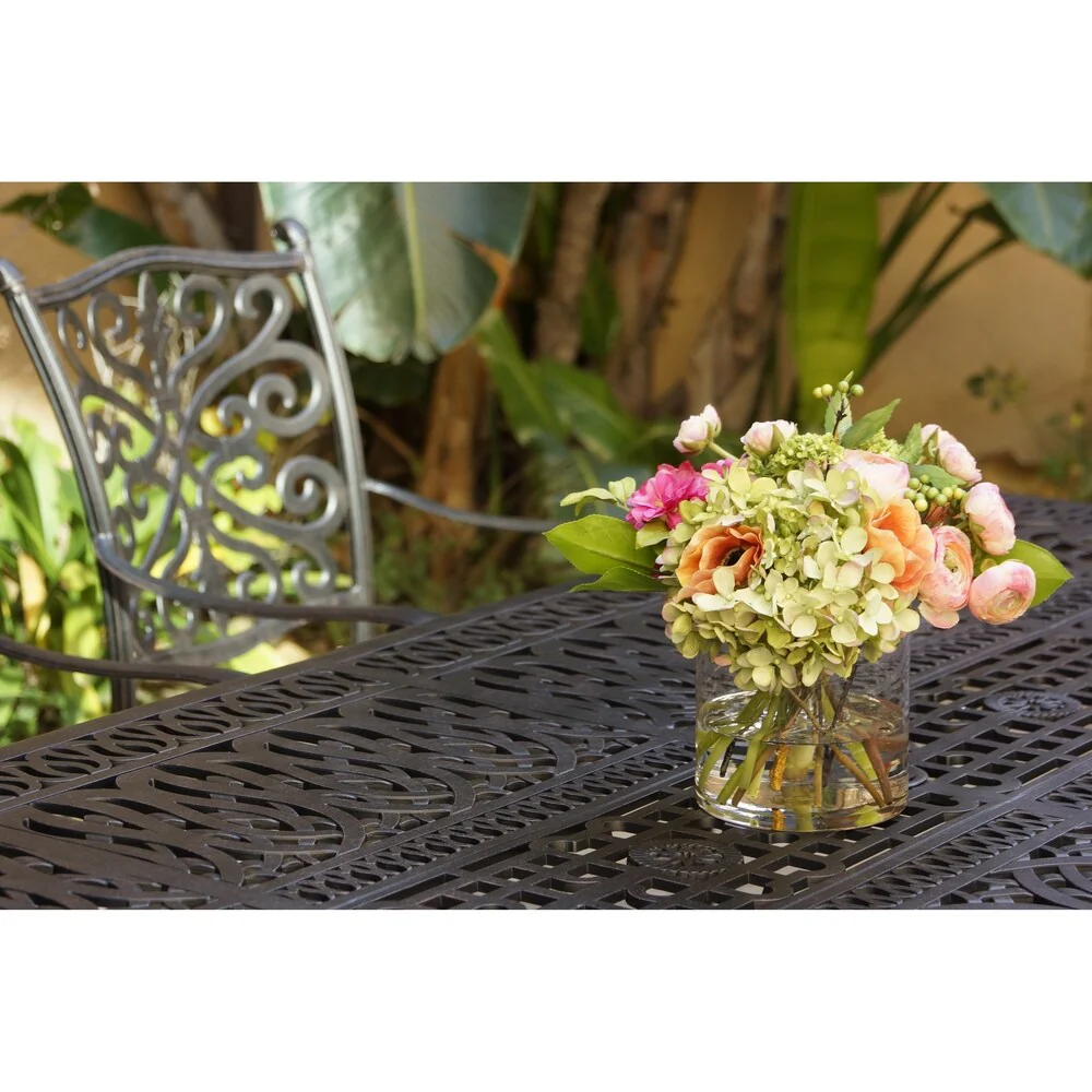 9-Piece Patio Dining Set with Cushions and 44 X 84'' Rectangular Dining Table