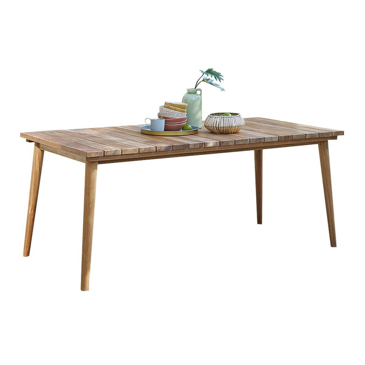 MIDLAND - Table de jardin en teck massif 6/8 pers.