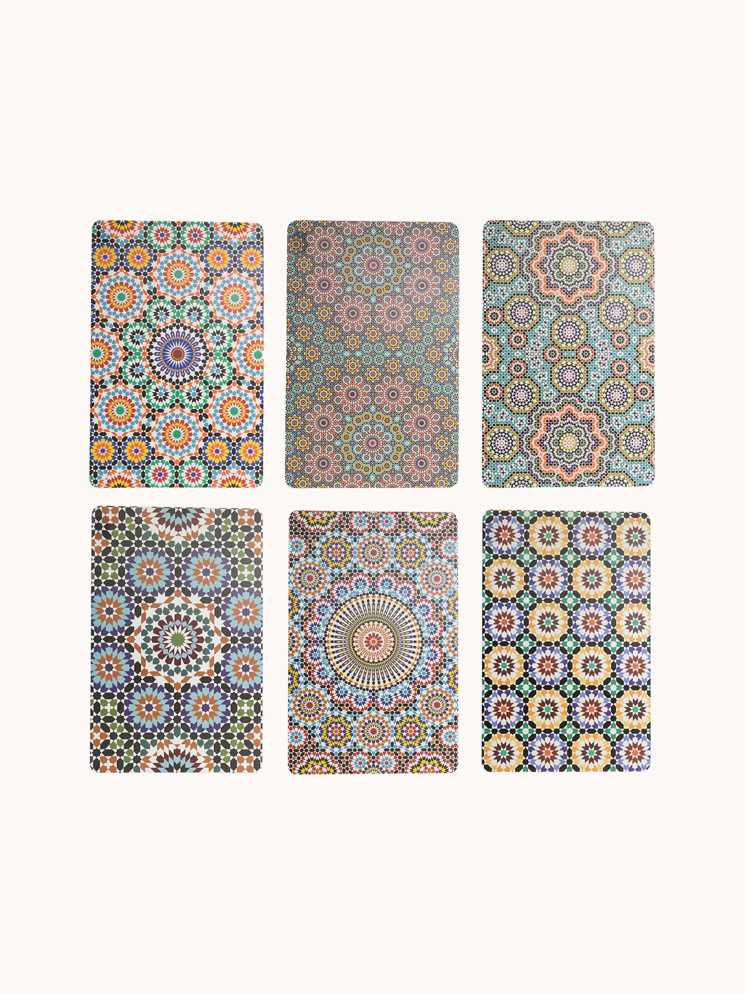 Wendbare Tischsets Marrakesch Doubleface, 6er-Set