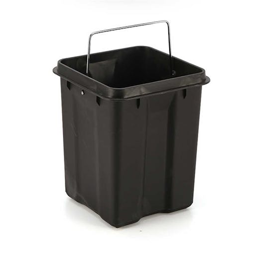 SOGA 2X Foot Pedal Stainless Steel Square Trash Bin White 12L