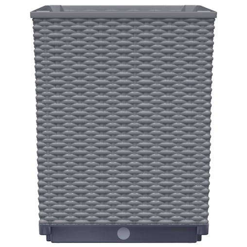 NNEVL Planters 2 pcs Dark Grey 30x30x37 cm Polypropylene