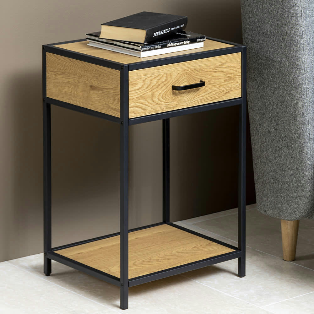 FACTORY - Table de chevet style industriel