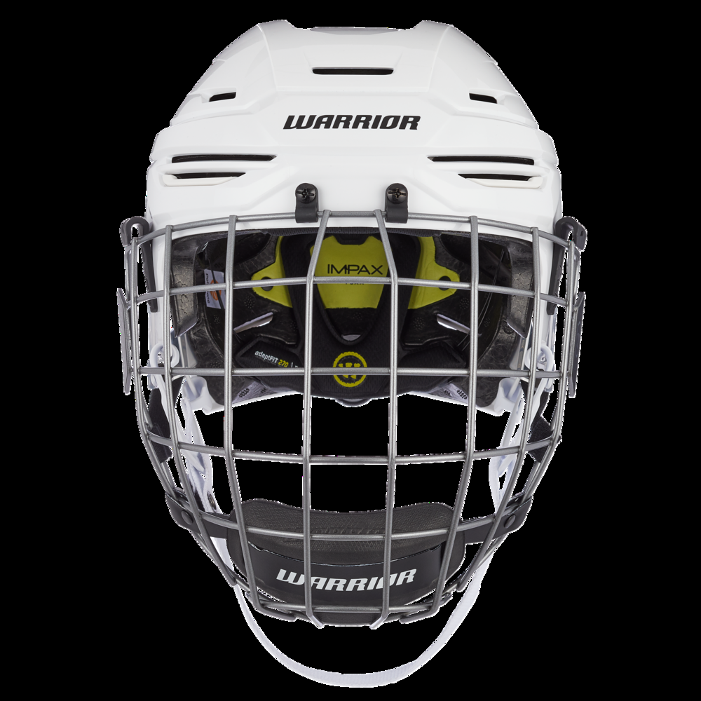 Warrior Alpha Pro Senior Hockey Helmet & Cage Combo, White