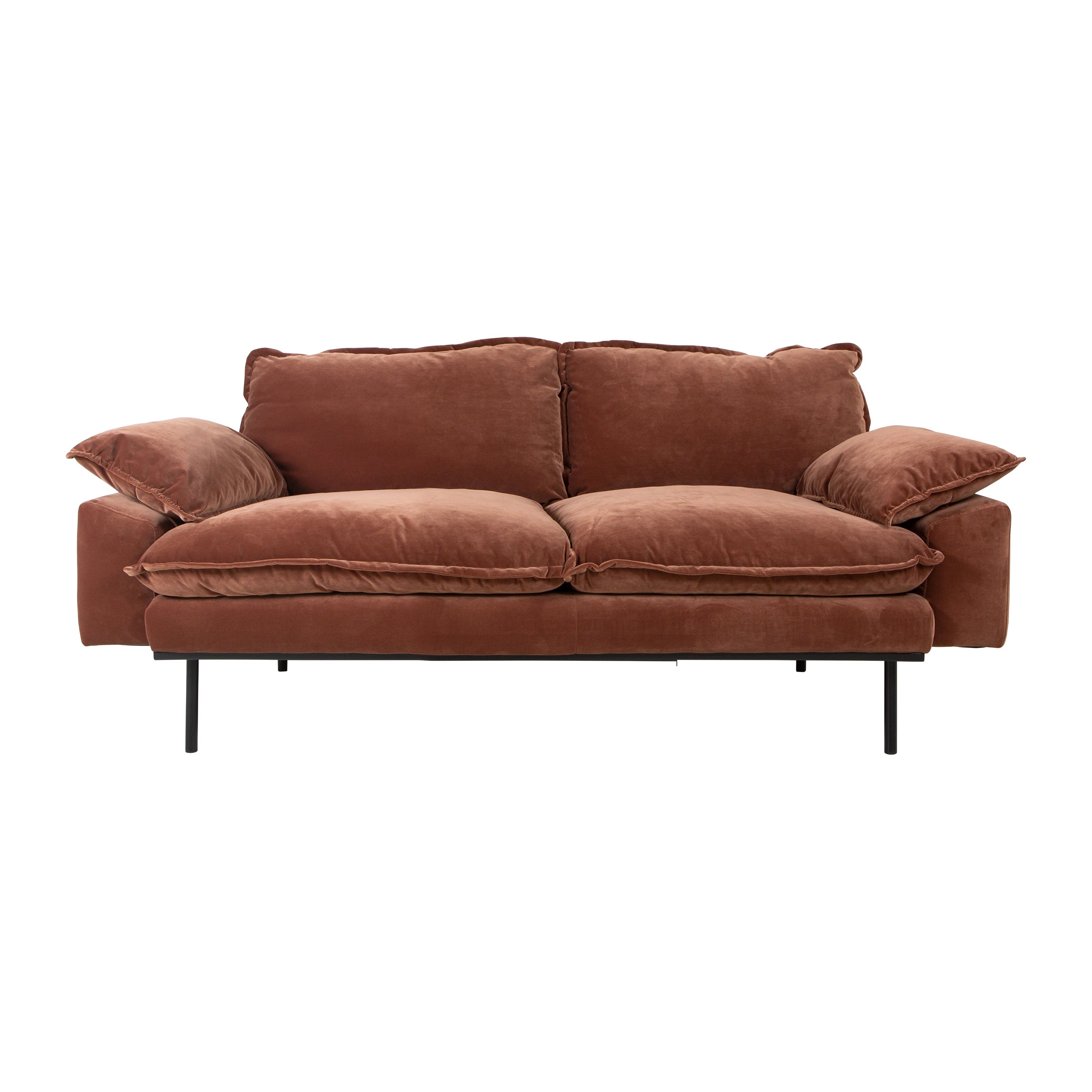 HKliving Retro Sofa 2-zitsbank - Royal Velvet - Magnolia