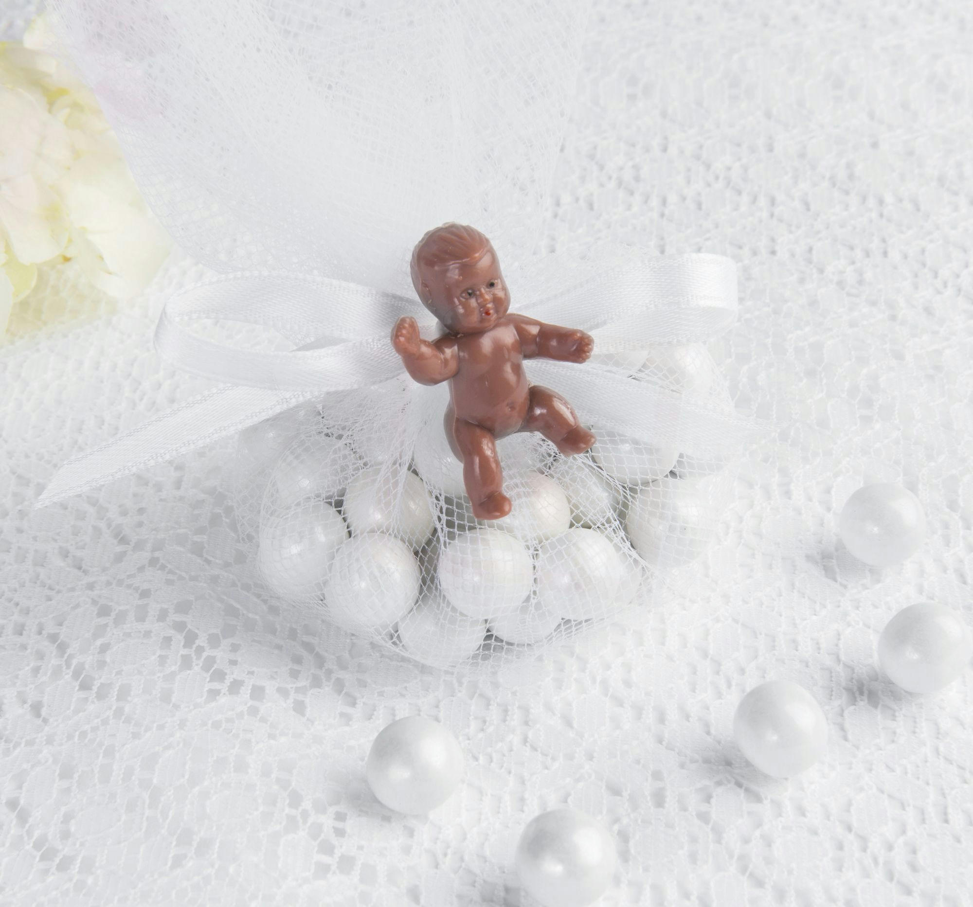 Mini Plastic Babies Baby Shower Favour Charms, 12-pk