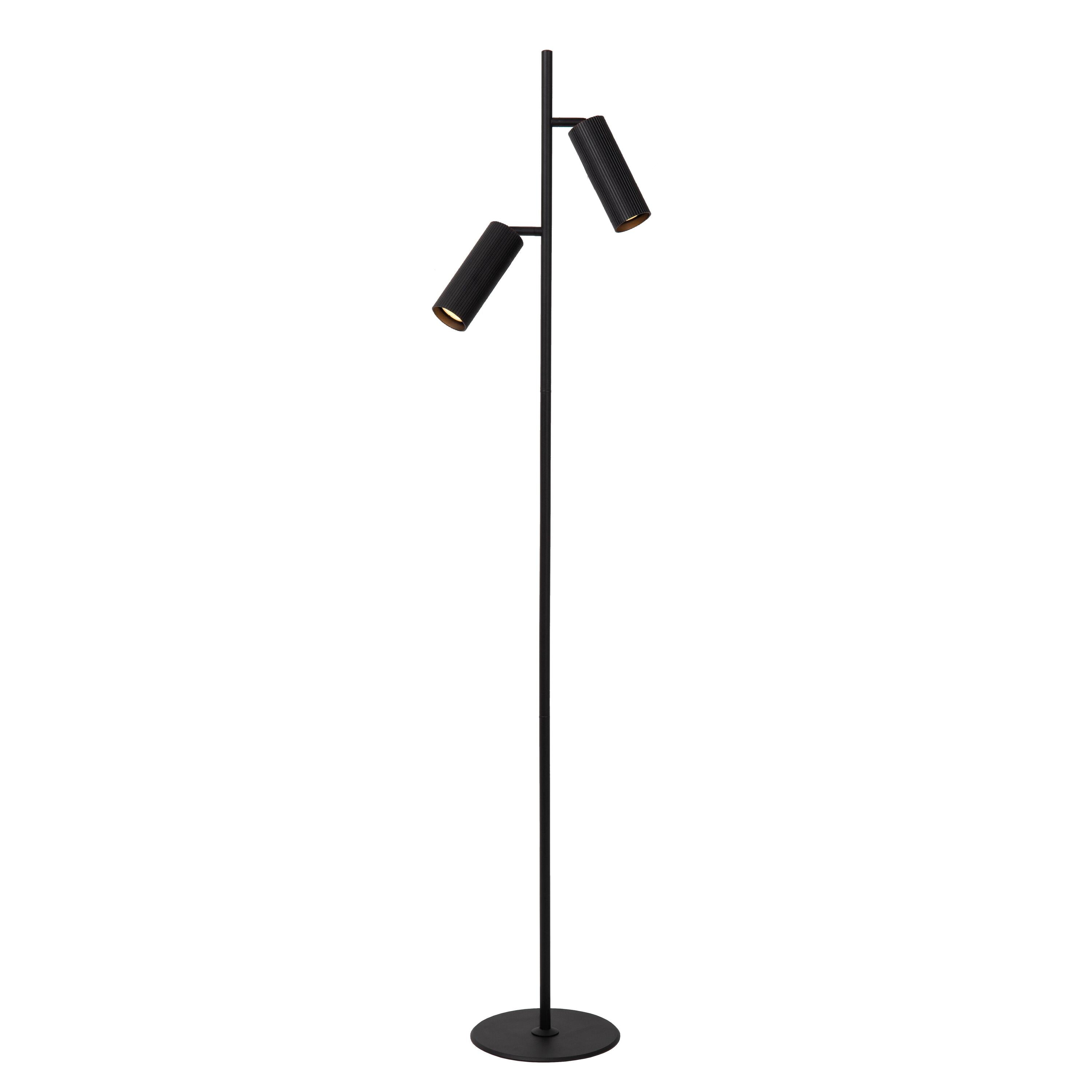 Clubs 2 vloerlamp zwart