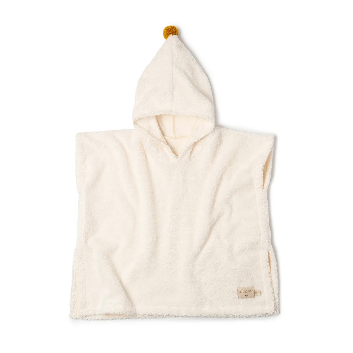 Nobodinoz - So cute Baby Badeponcho, 55 x 58 cm, natural