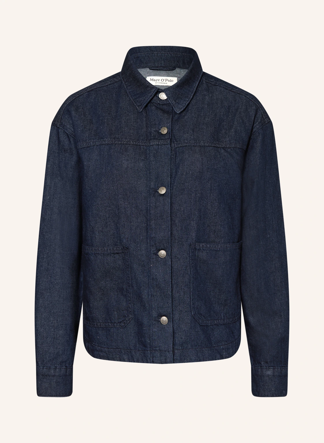 Marc O'Polo Jeansbluse mit Leinen