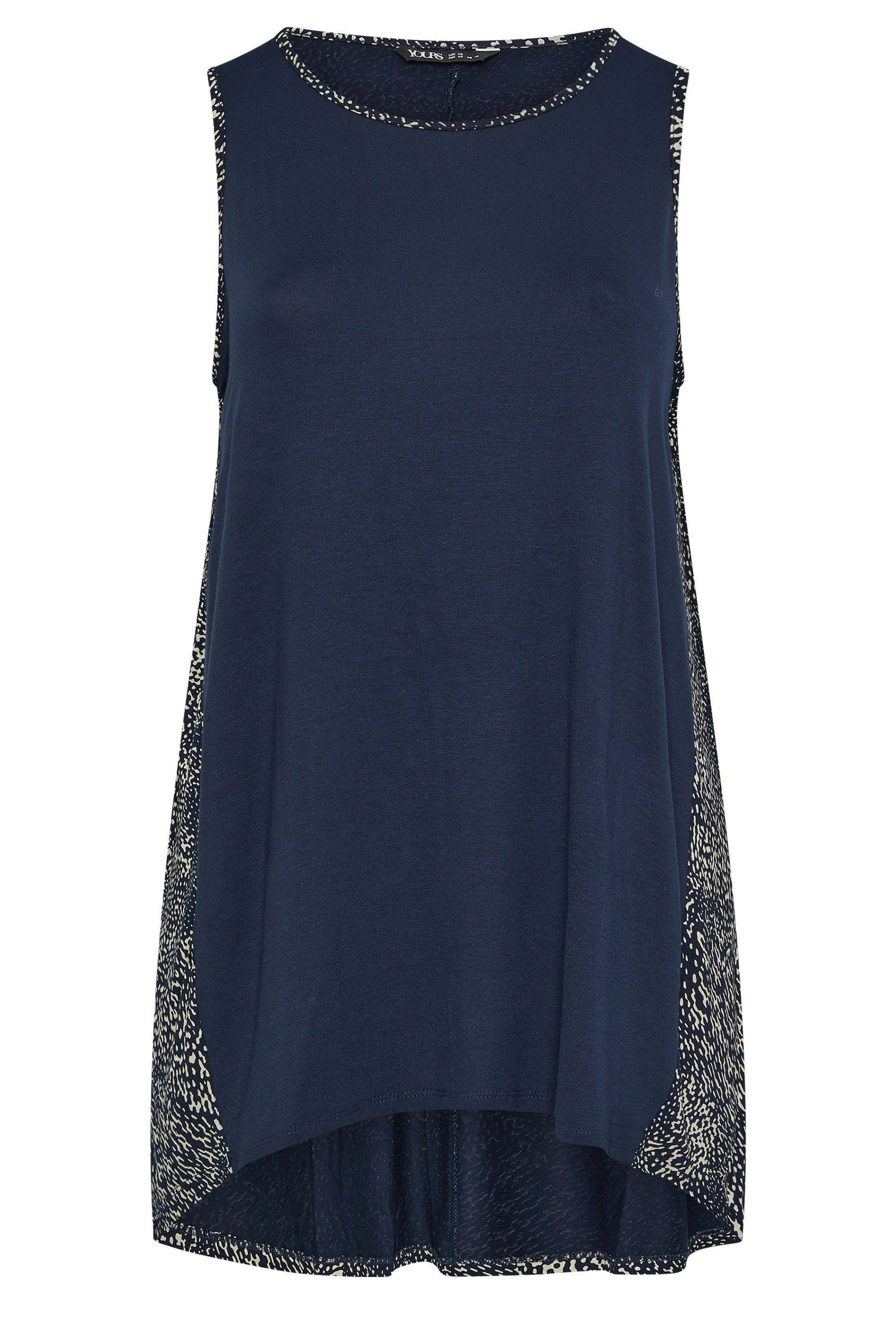 Yours Abstract Back Print Vest Top