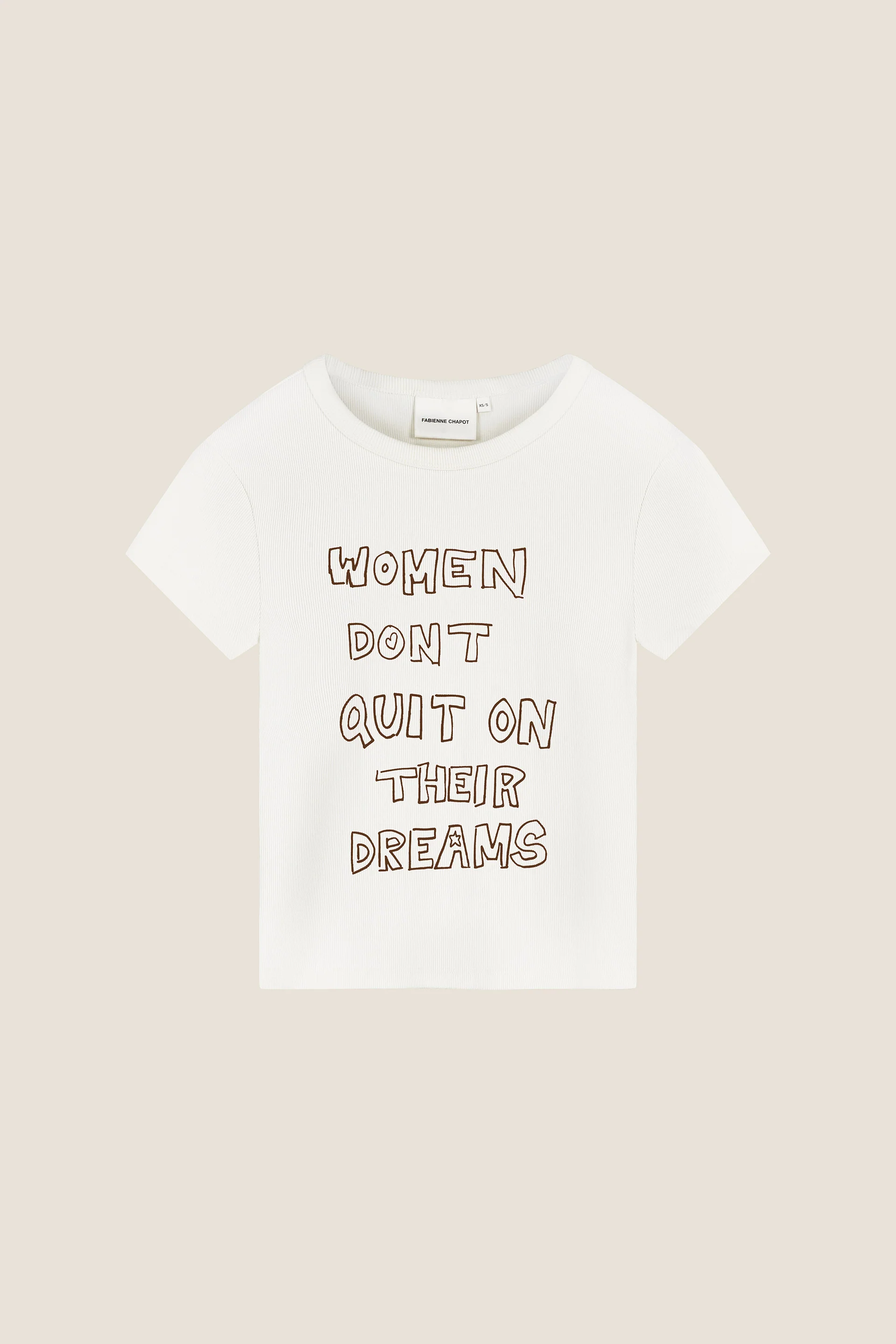 Gwen Slogan T-shirt | Cosy White