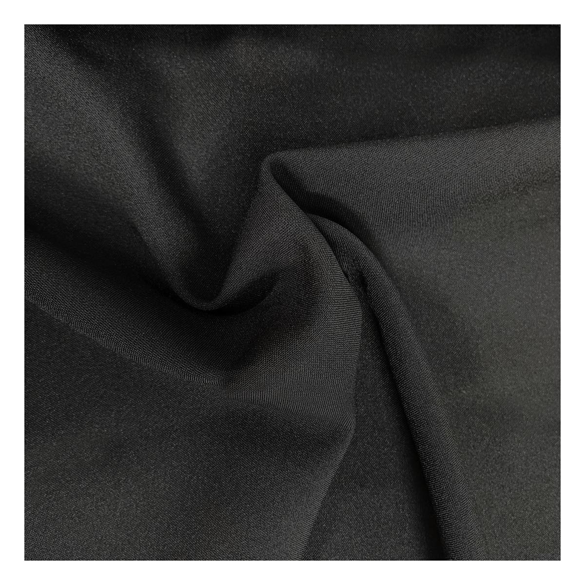 Black Polyester Bi-Stretch Fabric by the Metre