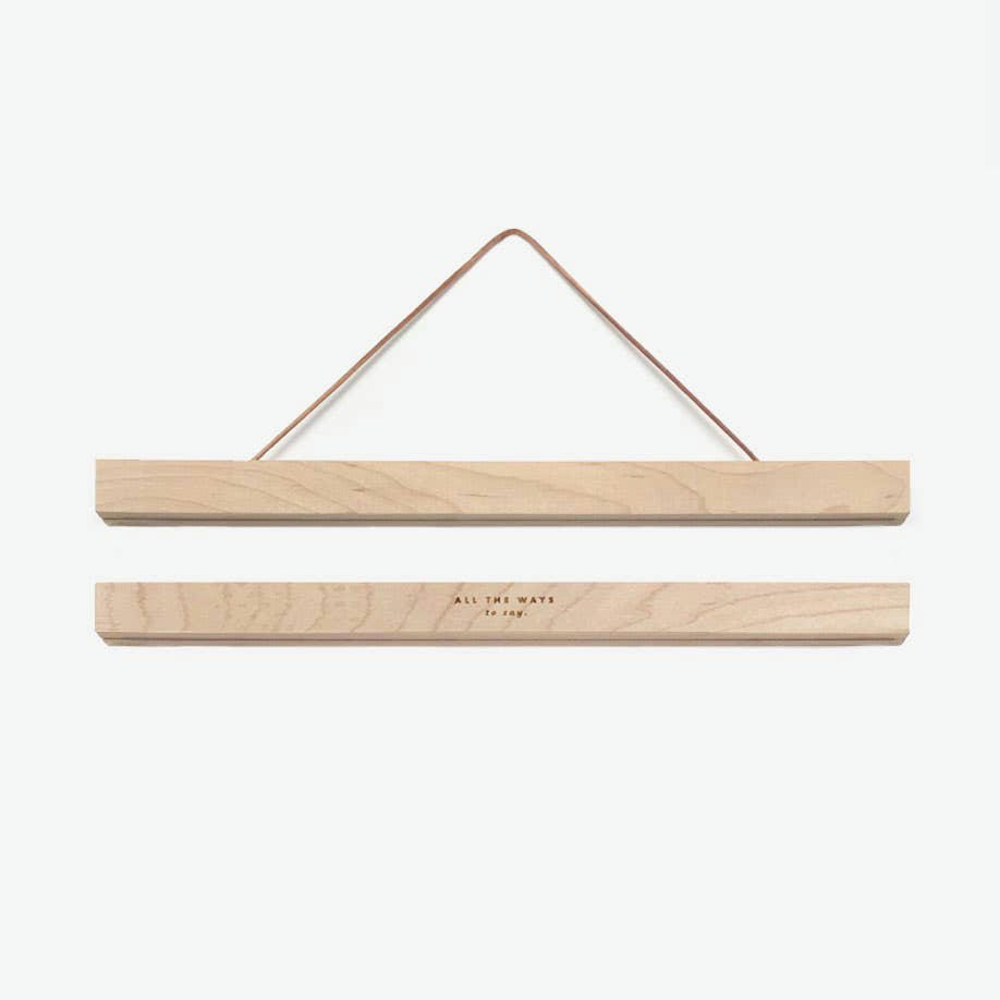 - Baguettes aimantées porte poster 31cm en érable