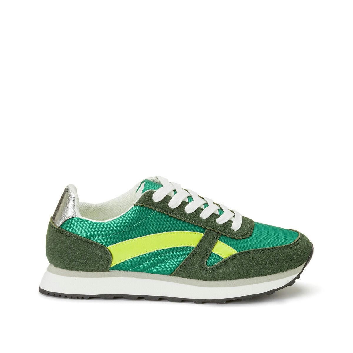 Baskets style rétro running en nylon