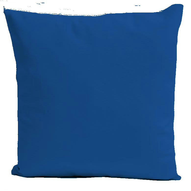 - Coussin uni velours bleu roi 40x40cm