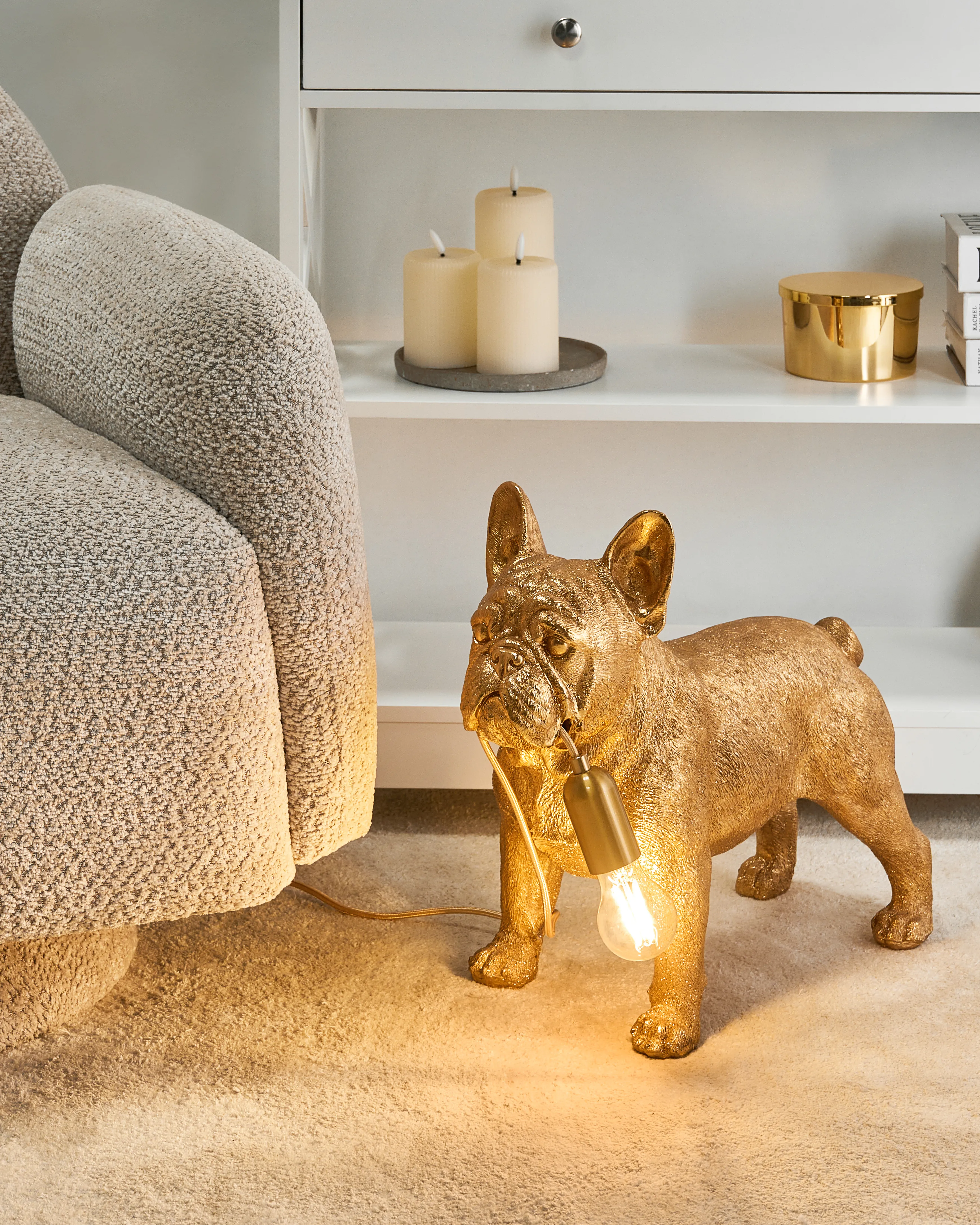 Table Lamp Dog BAXTER Gold