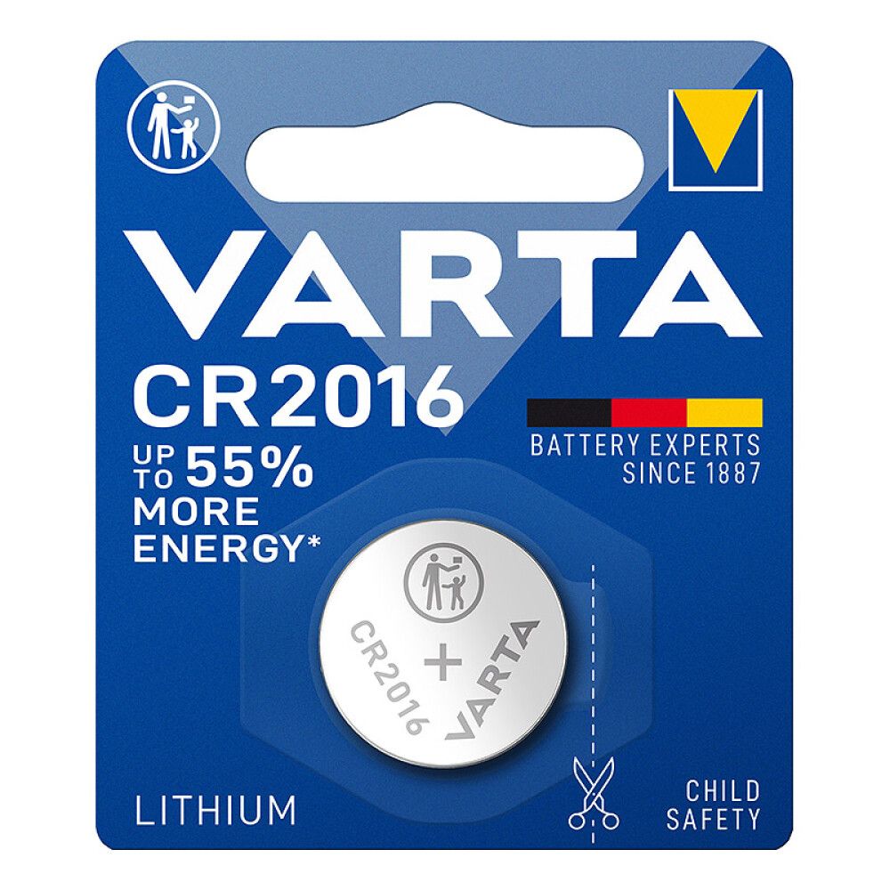 KNAPCELLEBATTERI VARTA CR2016 3V