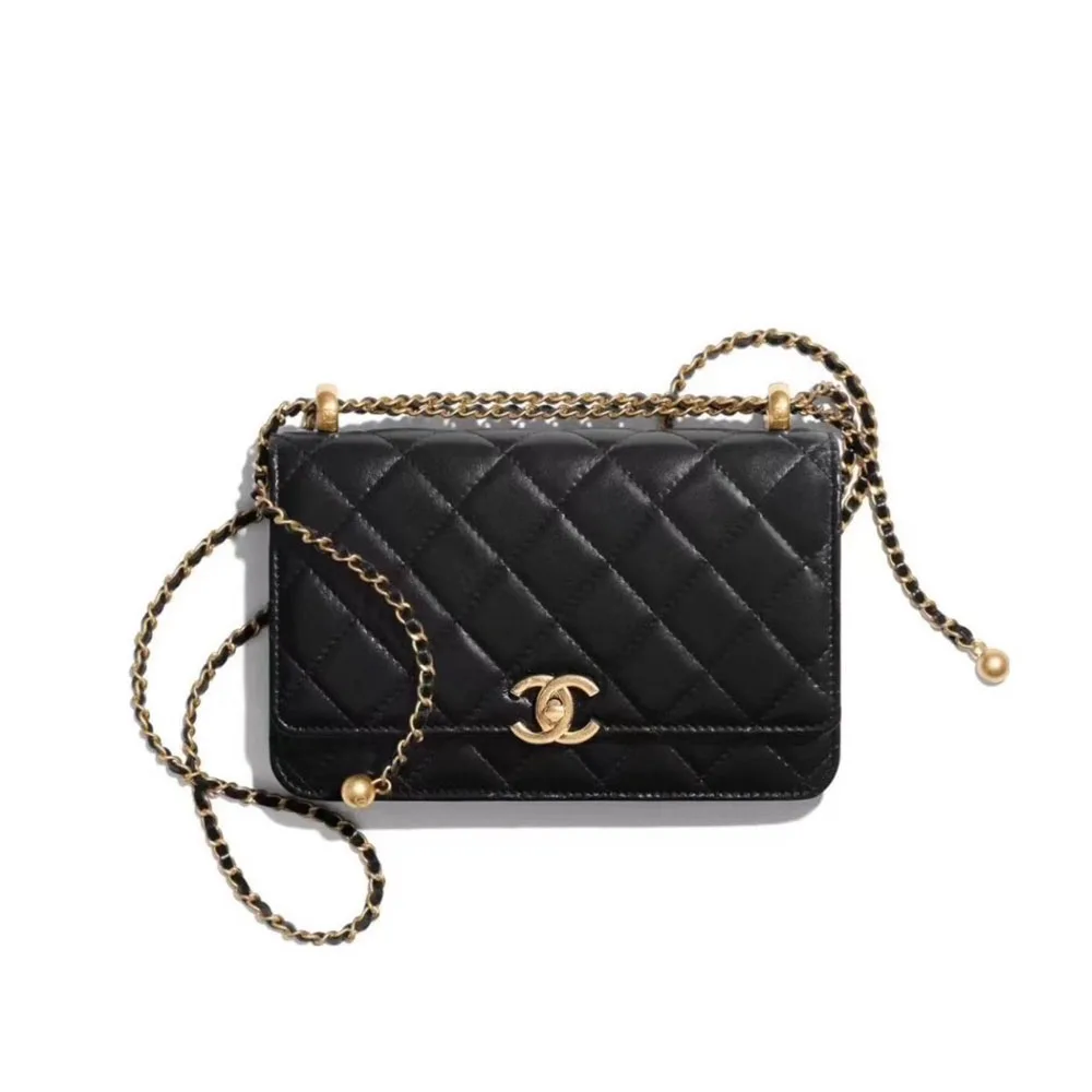 Chanel WOC Bag Double Golden Beads