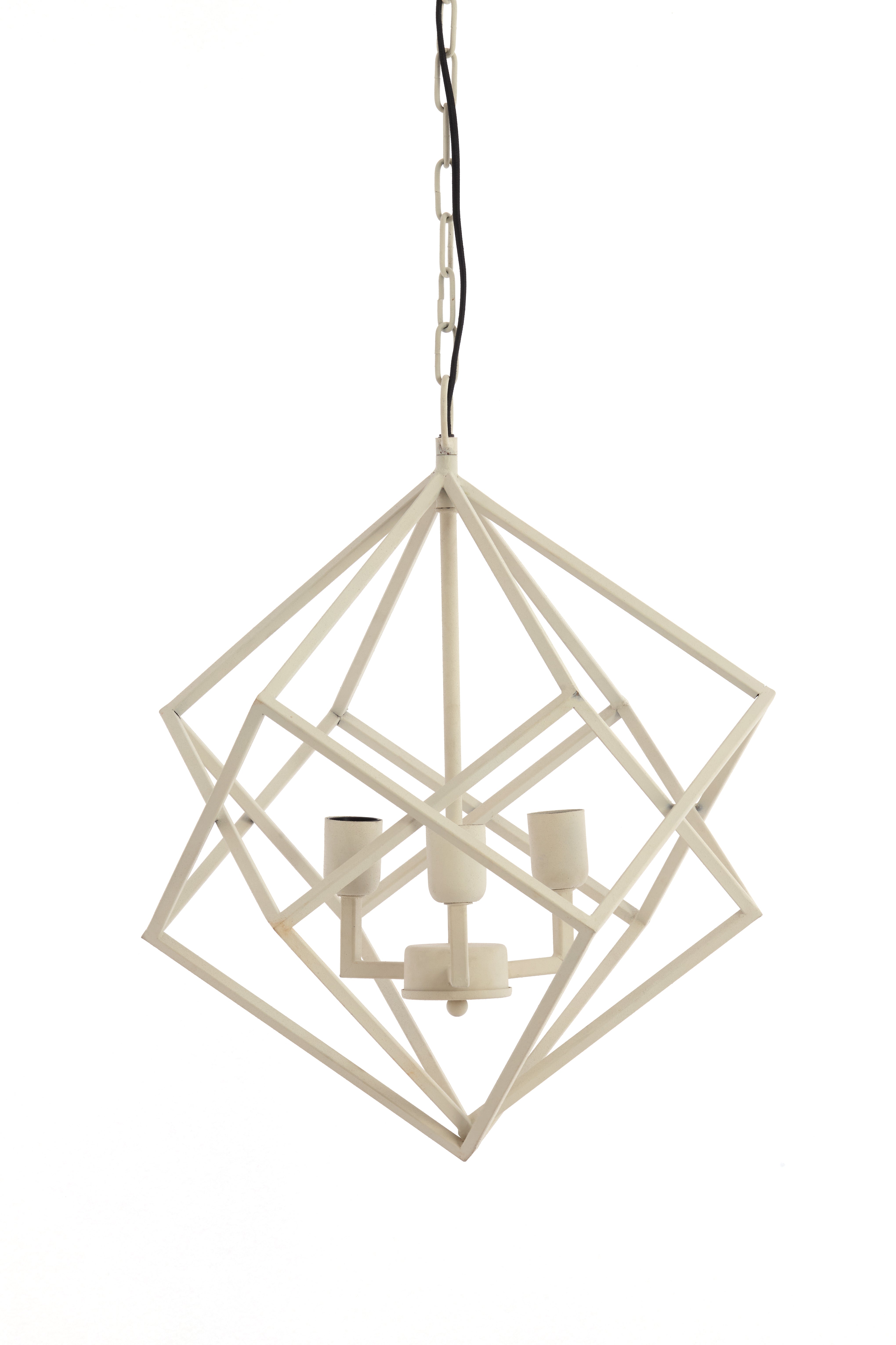 Light & Living hanglamp DRIZELLA - wit - Ø46x56cm