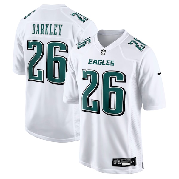 Saquon Barkley Philadelphia Eagles Nike Fashion Game Jersey - Tundra White/Black