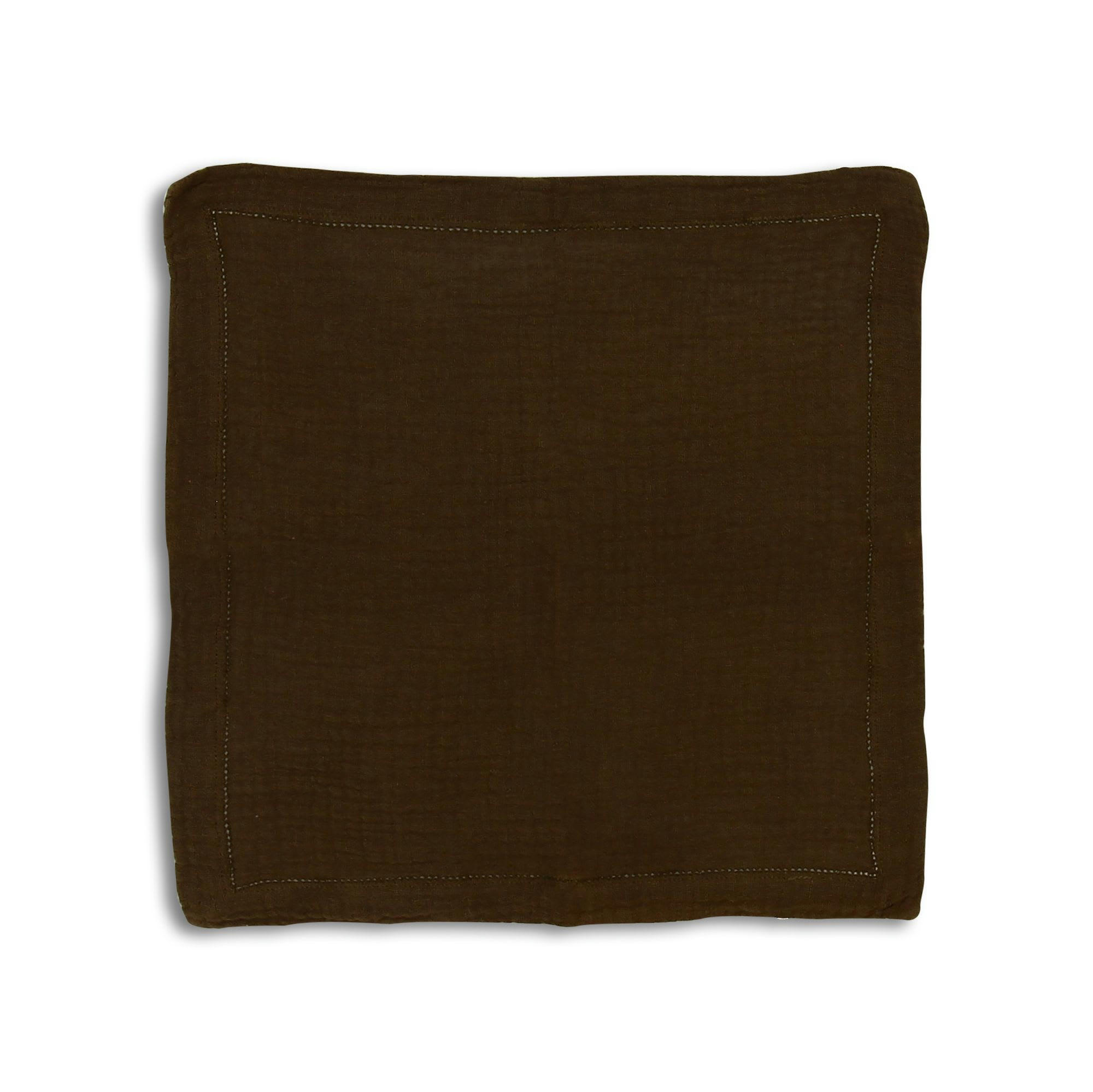 ORIGIN - Lot de 2 serviettes de table en coton kaki 40x40cm