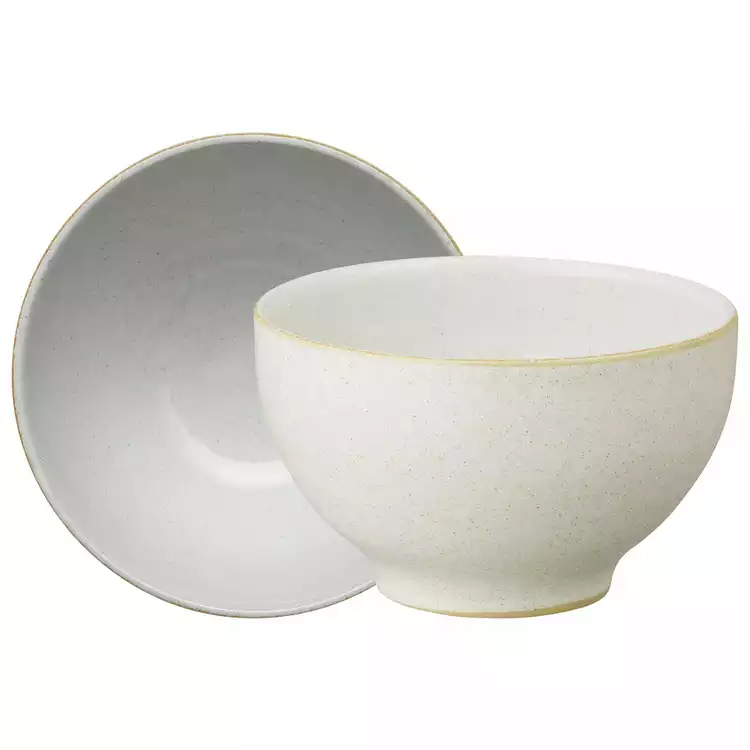 Denby Impression Set of 4 Stoneware Nibble Bowls - Cream