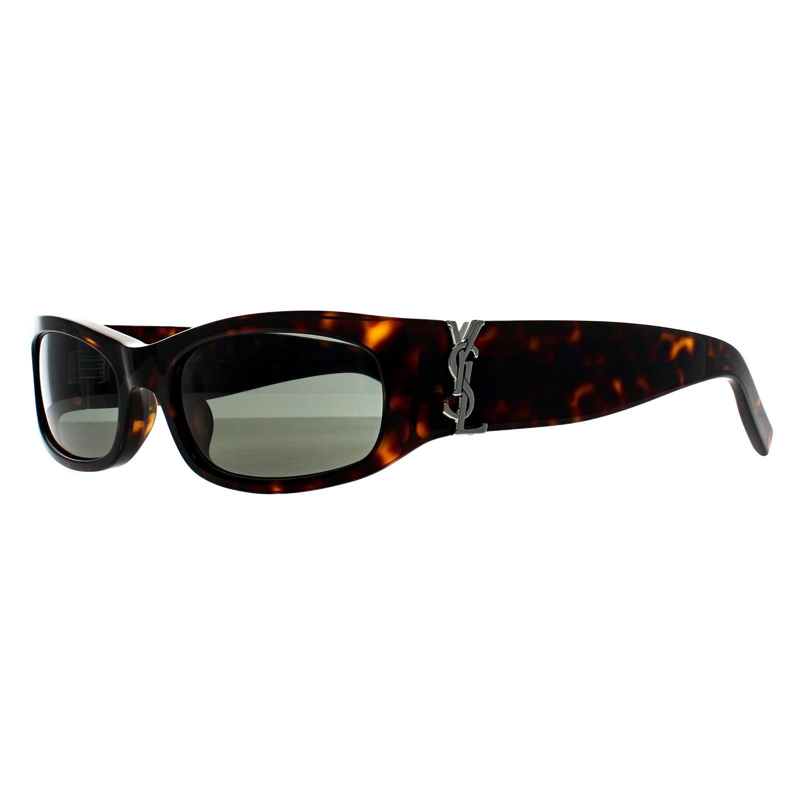 Saint Laurent Rectangle Dark Spotted Havana Grey SL M152
