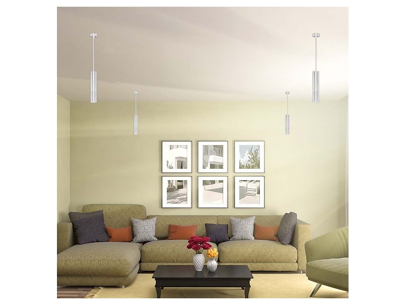 Lampa wisząca VT-976-300-W aluminiowa biała