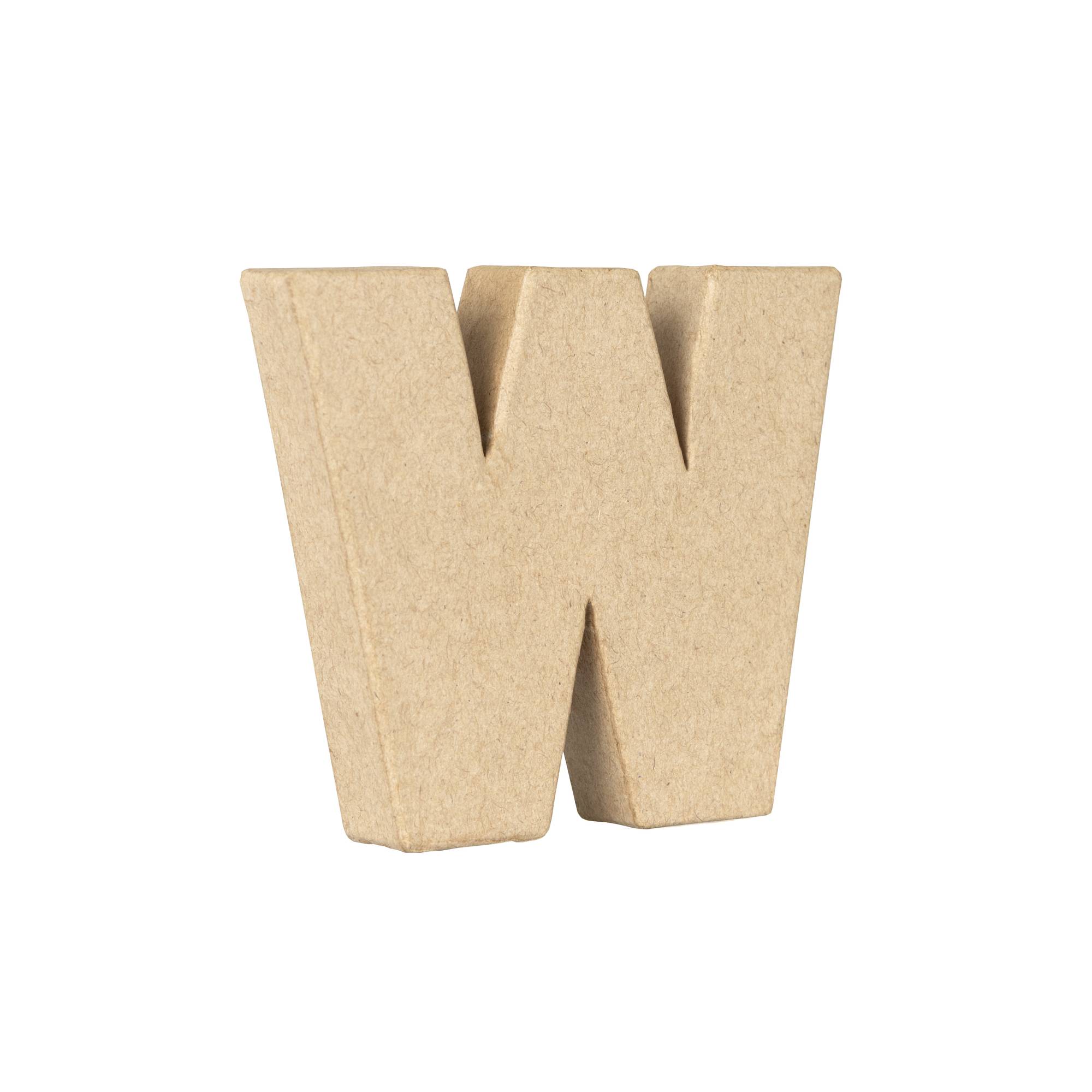 Lowercase Mini Mache Letter W