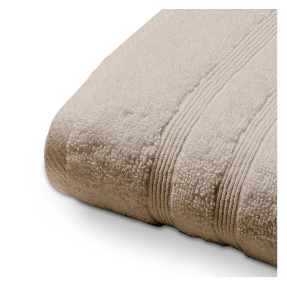 EPONGE UNIE - Serviette de toilette coton beige 50x90 cm