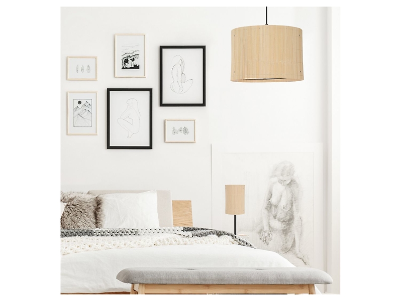 Lampa wisząca Bamboo beżowa