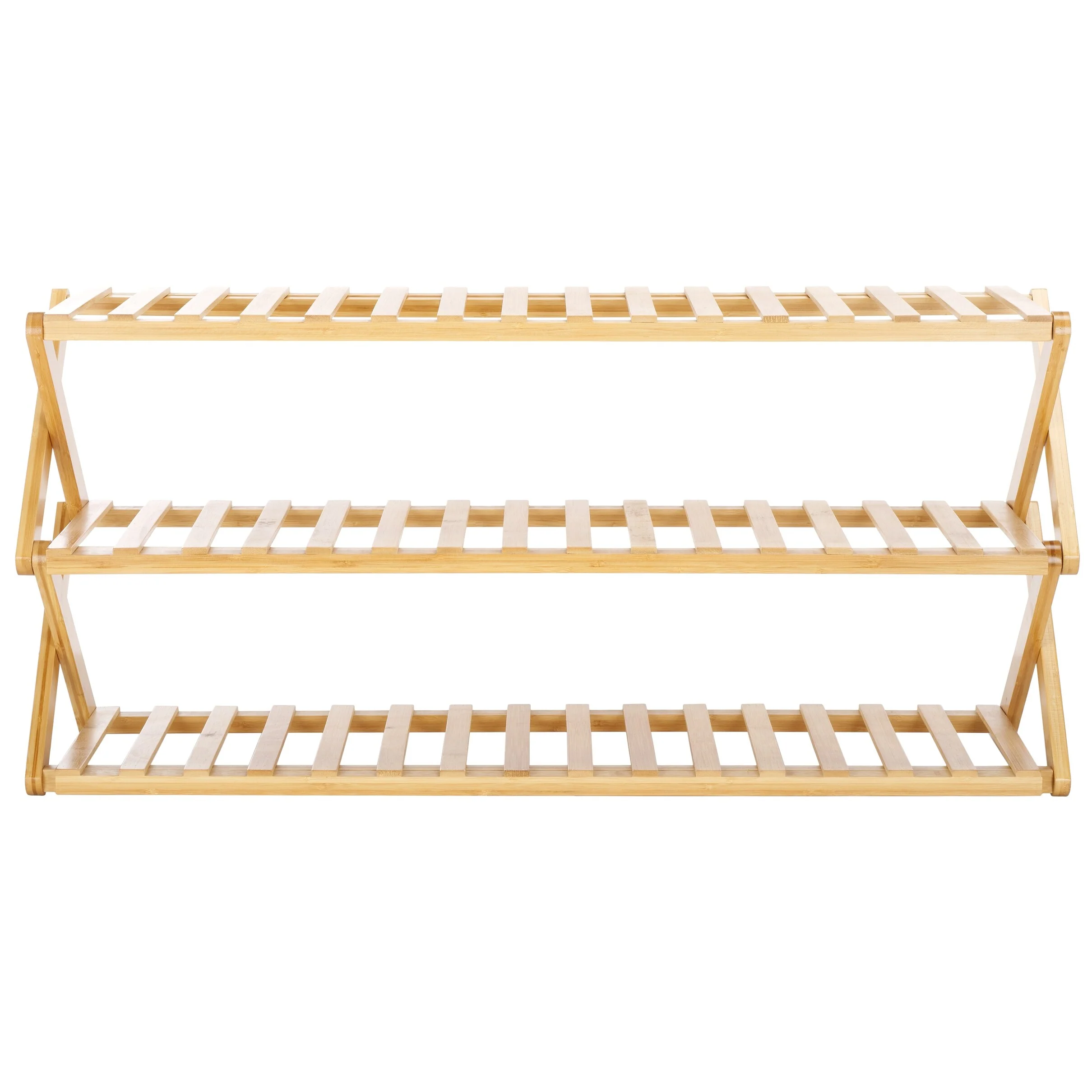 SAFAVIEH Etiennette 3-Tier Shoe Storage Shelf - 38.7 In. W x 10 In. D x 18.1 In. H - 39Wx10Dx18H