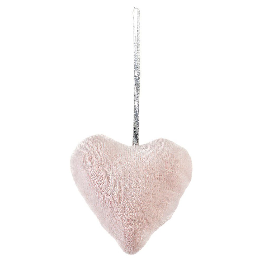 Suspension de No&euml;l Coussin coeur ou étoile en velours
