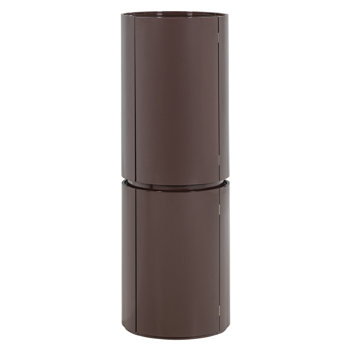 WOOOD ronde kast 135xØ45 cm Sera - Hout - Hoogglans Donkerbruin - 135x45x45
