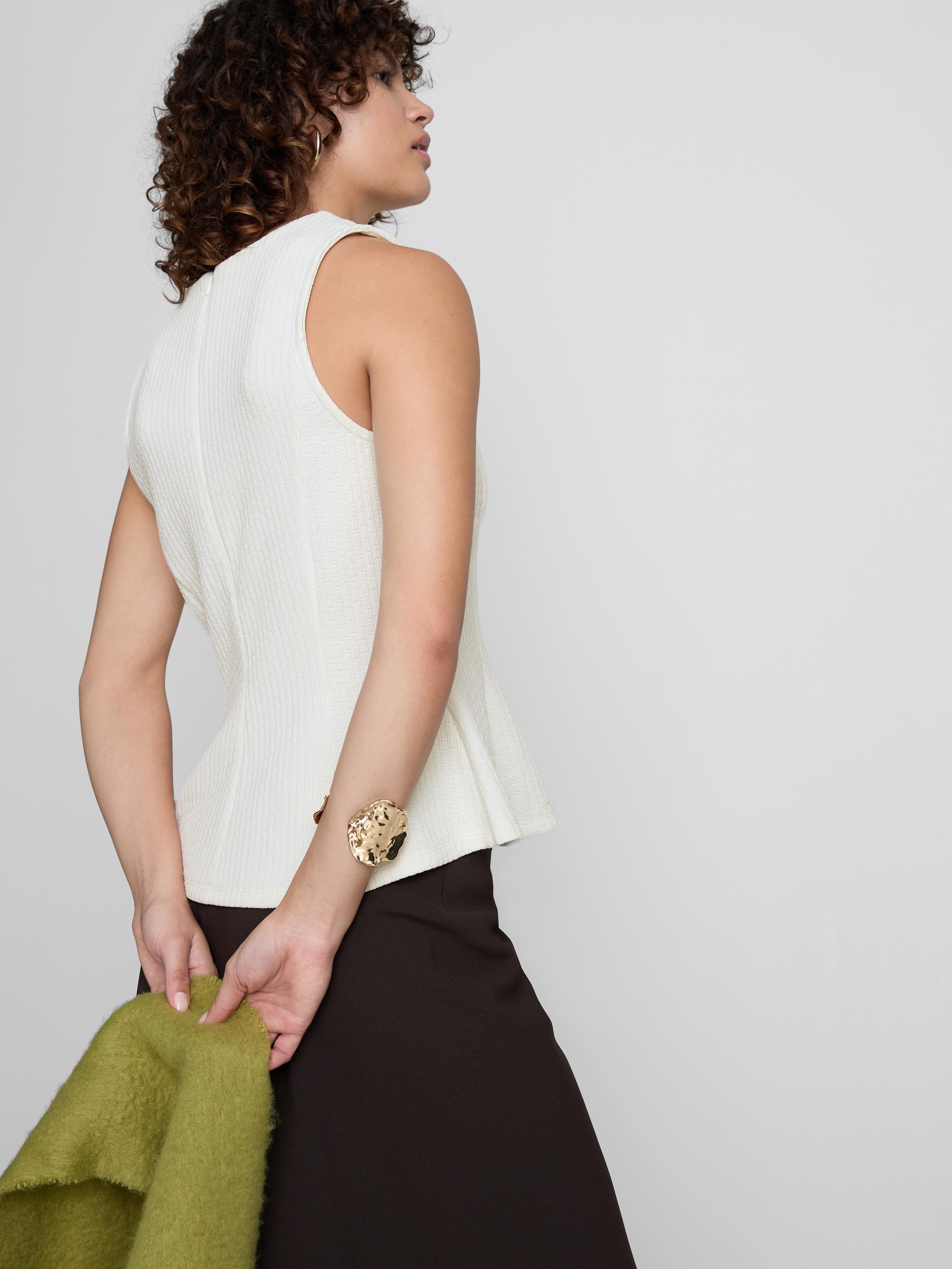 Sleeveless Peplum Top