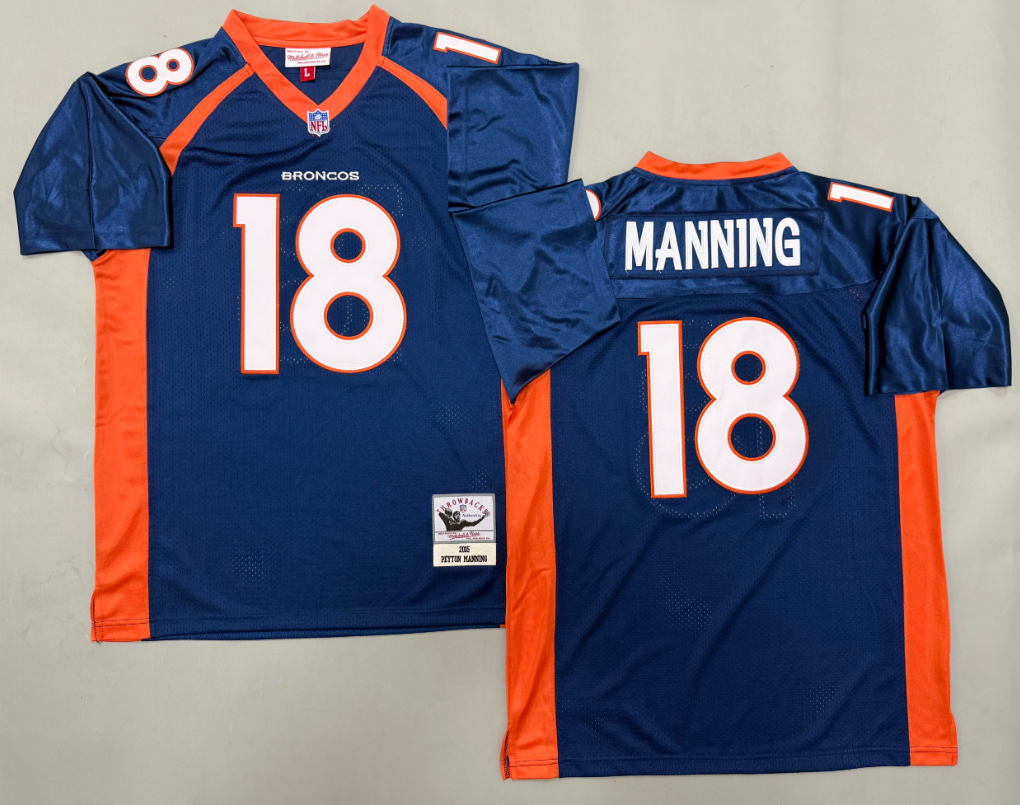 Peyton Manning Denver Broncos Authentic Throwback Retired Player Jersey