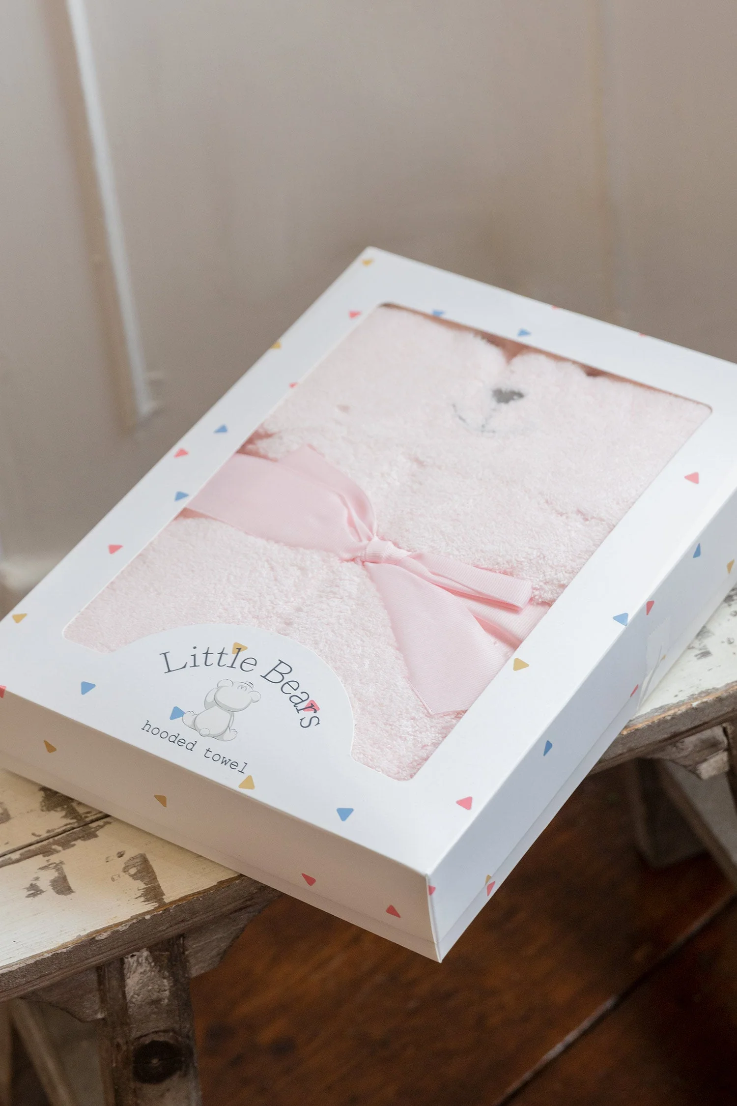 Pink Bunny Hooded Baby Towel