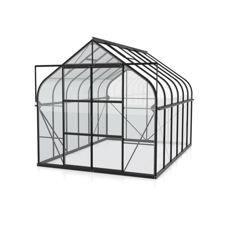 Serre en verre Dione noire 9,9 m² VITAVIA