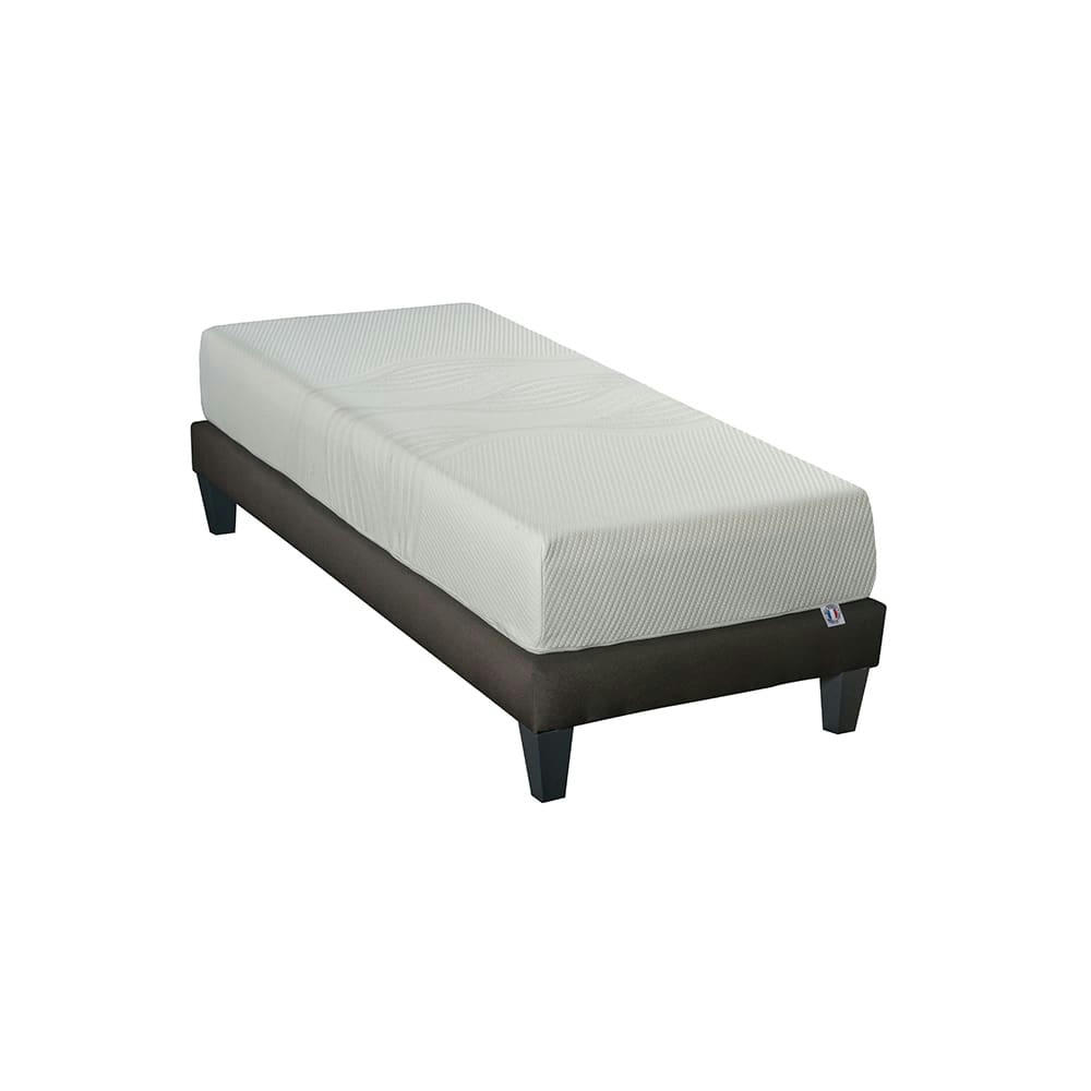 SENSITIVE - Ensemble  90x200  Matelas + Sommier Bois