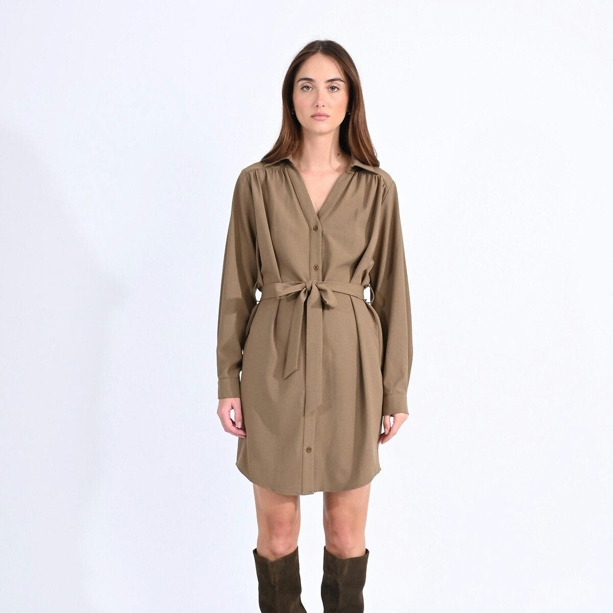 Robe  chemise avec ceinture