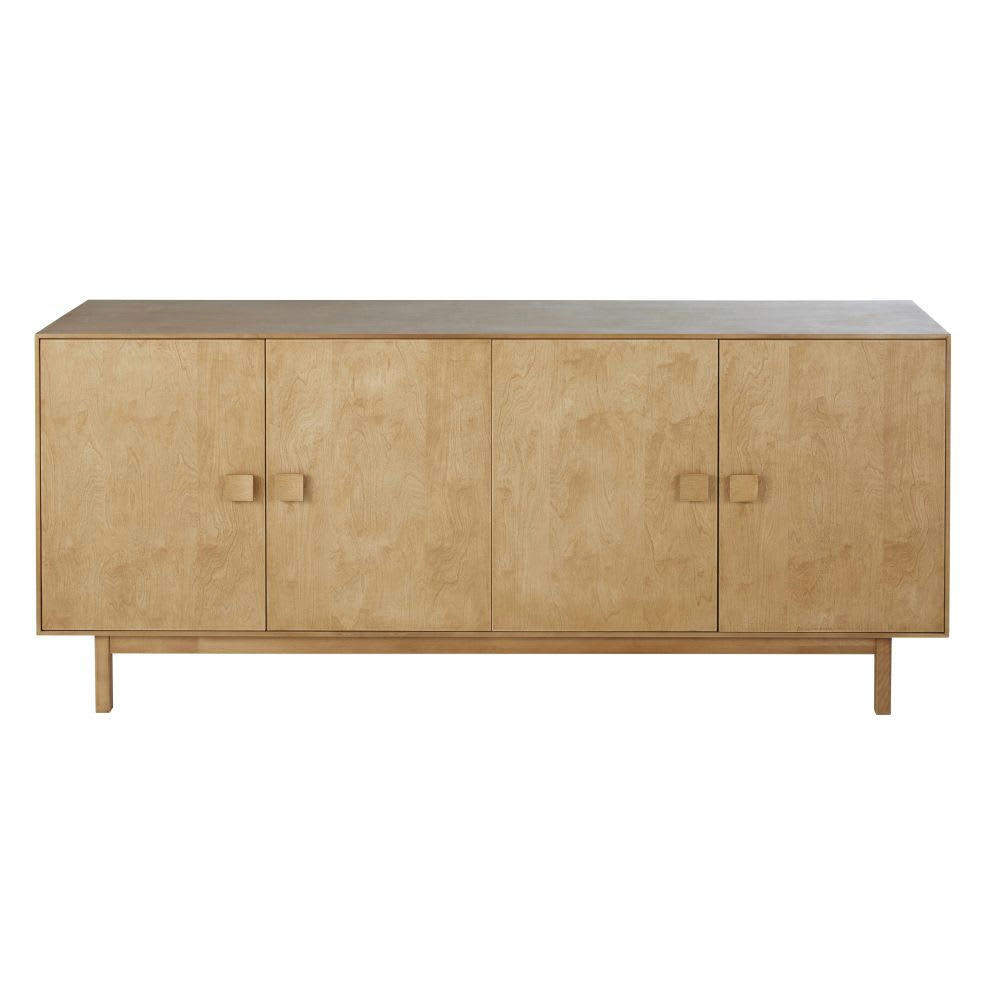 Perth - Buffet 4 portes en bois beige