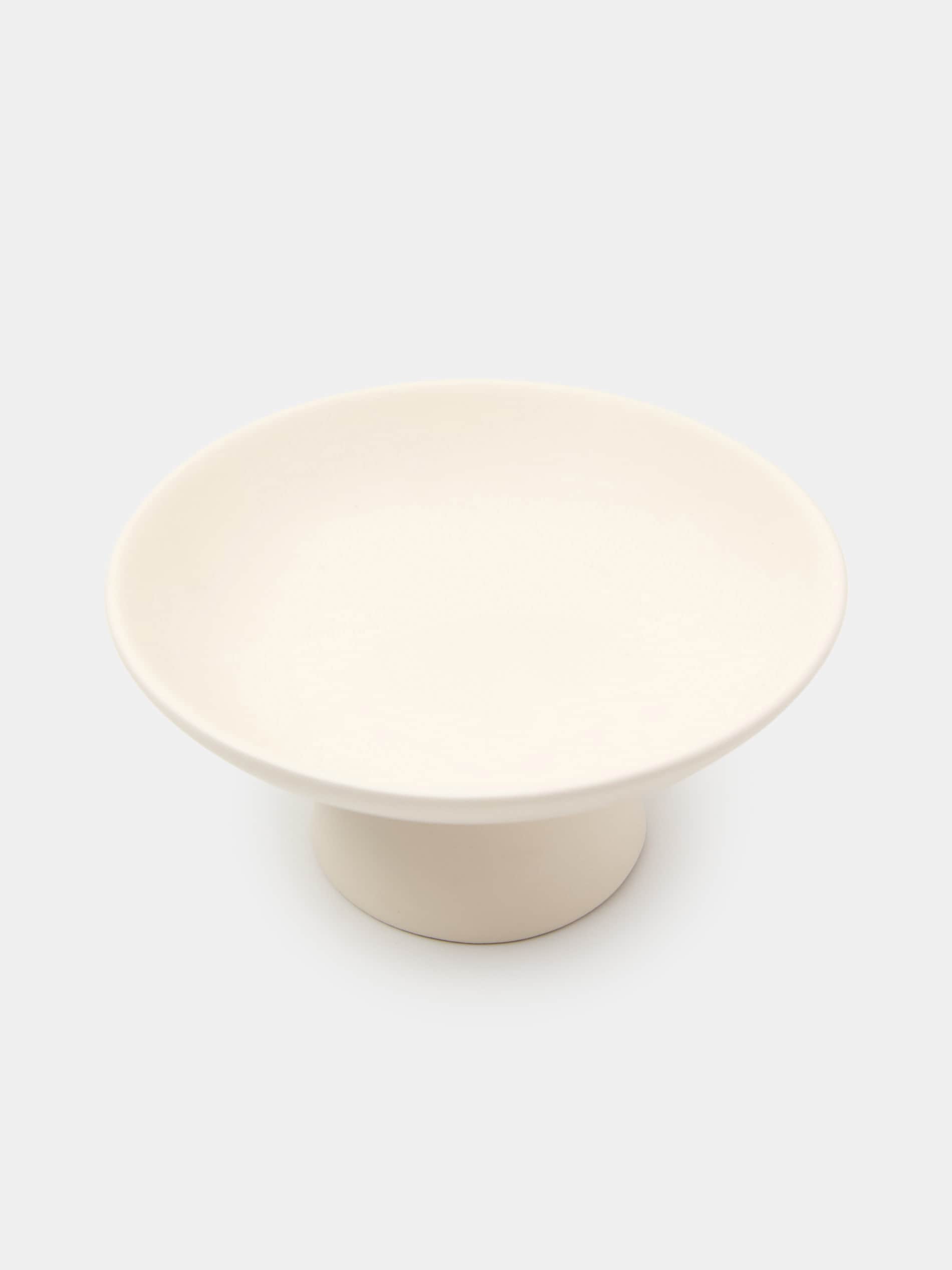 Ceramiczna taca dekoracyjna na nóżce
