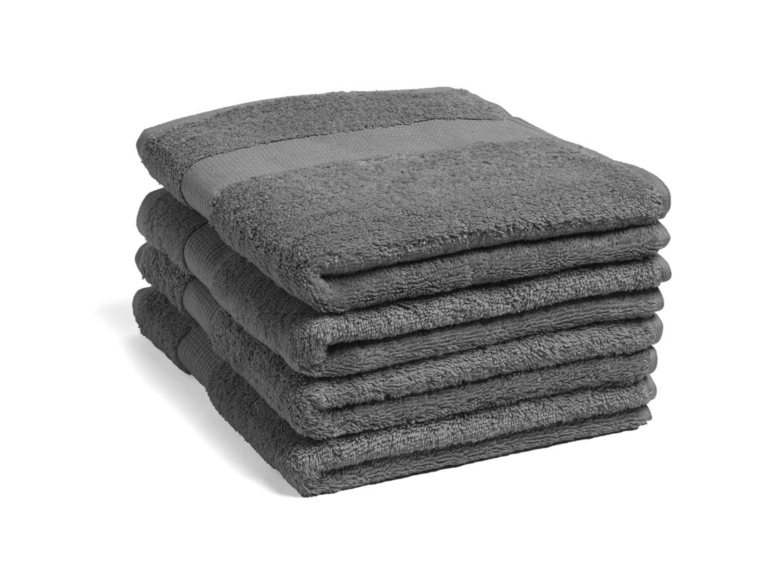 Yumeko handdoeken Terry - dark grey - 50x100 - 4 st