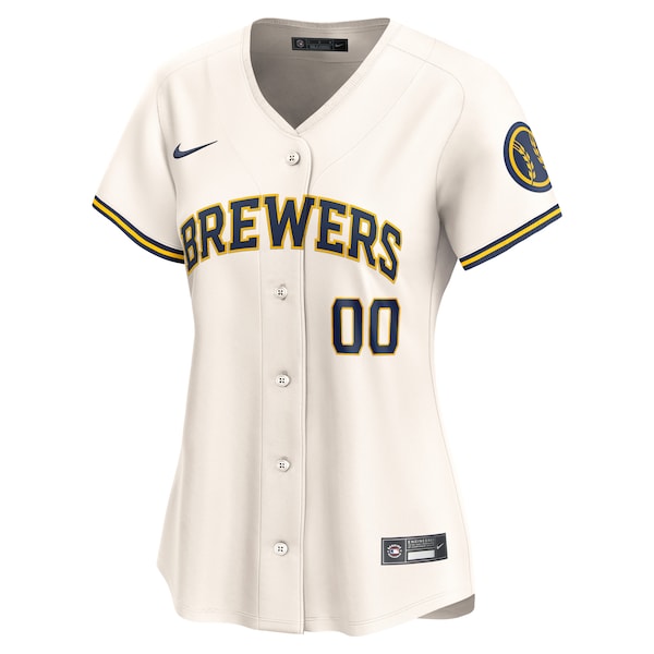Milwaukee Brewers Nike Women's Home Limited Custom Jersey - Cream
