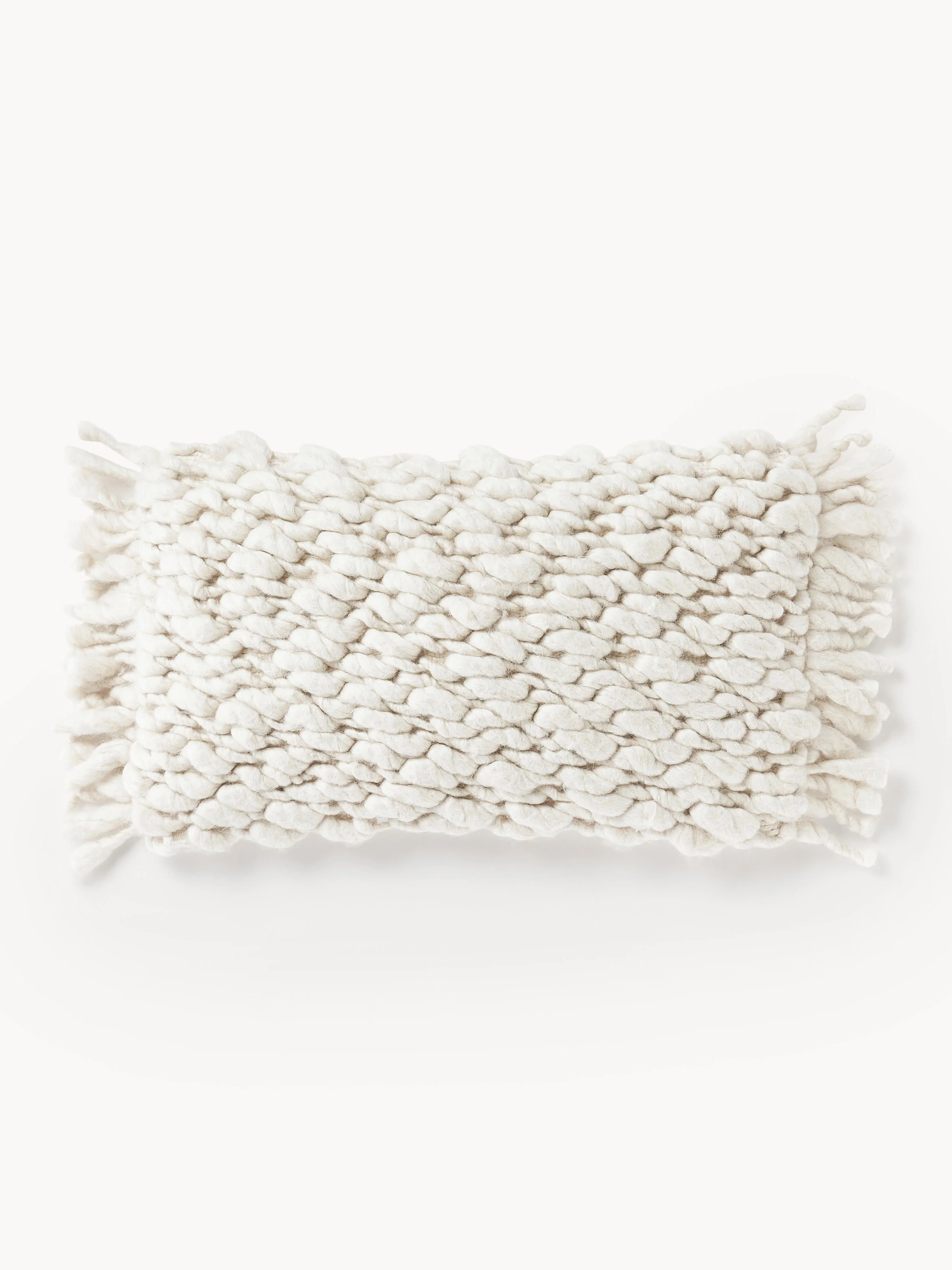 Handgefertigte Grobstrick-Kissenhülle Belen